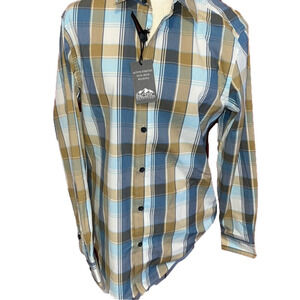 NWT Pacific Outfitters Cotton Blend Plaid Button Shirt S
